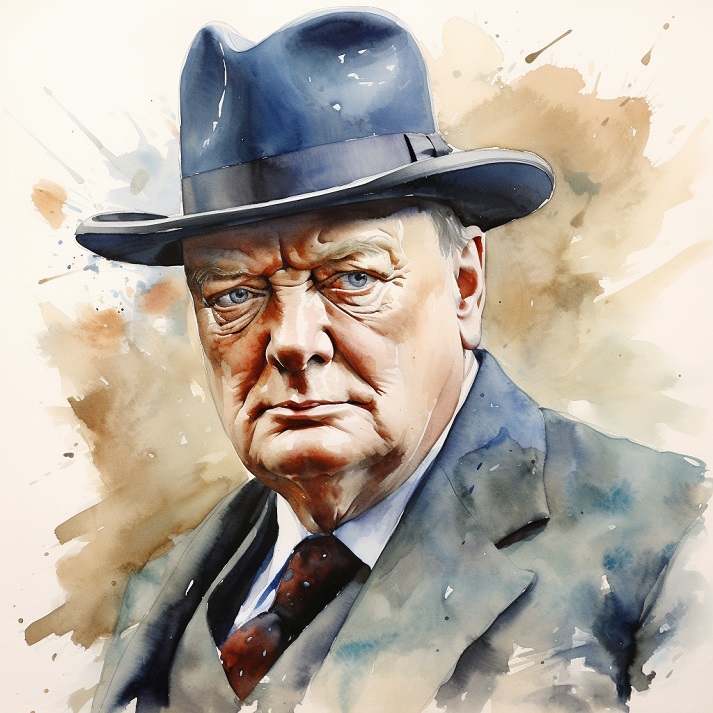 AI-generated image of Winston Churchill