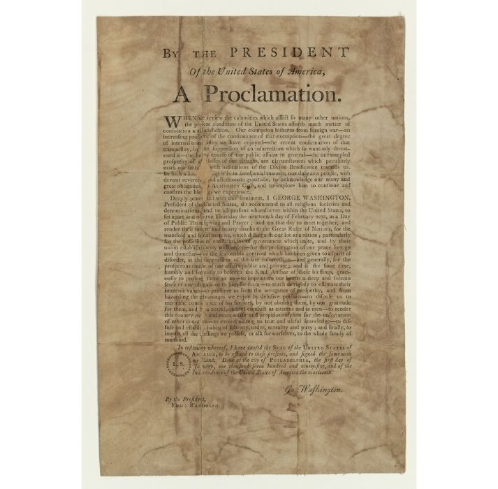 George Washington Thanksgiving proclamation