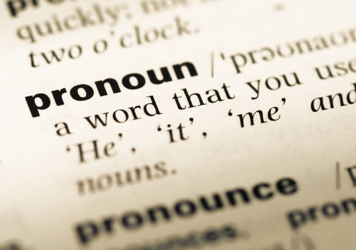 pronoun in dictionary