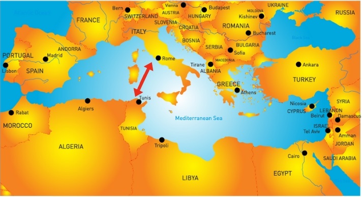 Map of the Punic Wars