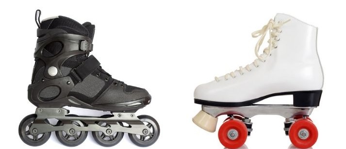 roller blade and roller skate