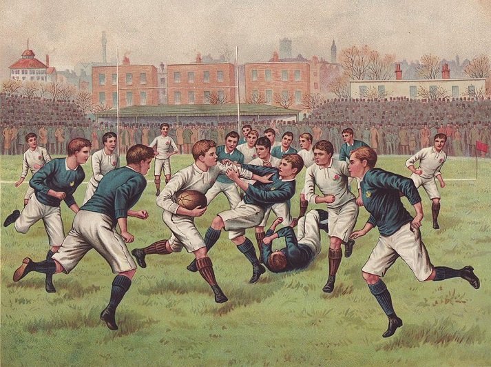 England and Scotland match, circa 1893