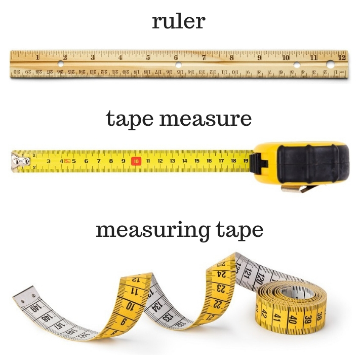 ruler, tape measure, and measuring tape