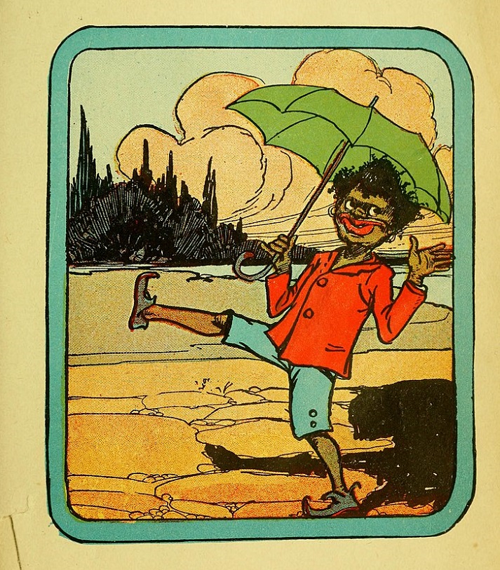 illustration from the book The story of Little Black Sambo