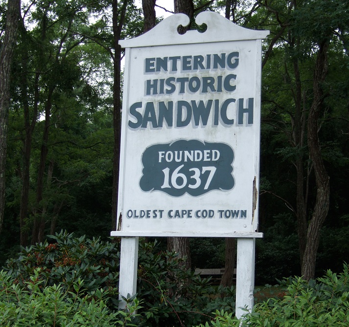 Sandwich town sign