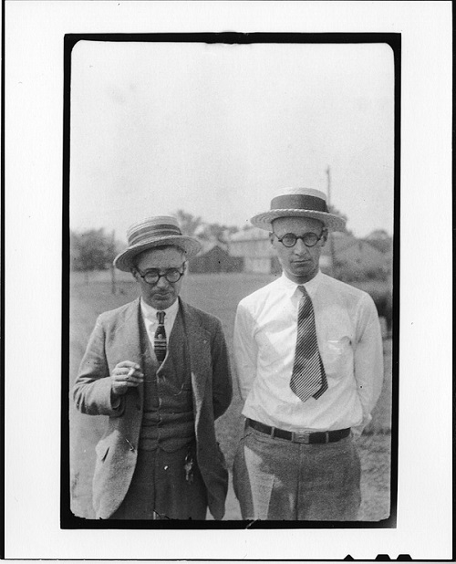 George Washington Rappleyea and John Thomas Scopes taken the month before the Tennessee v. John T. Scopes Trial in June 1925