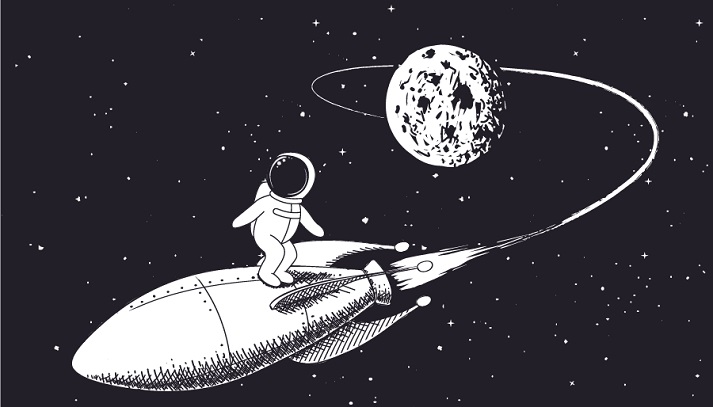 space shuttle cartoon