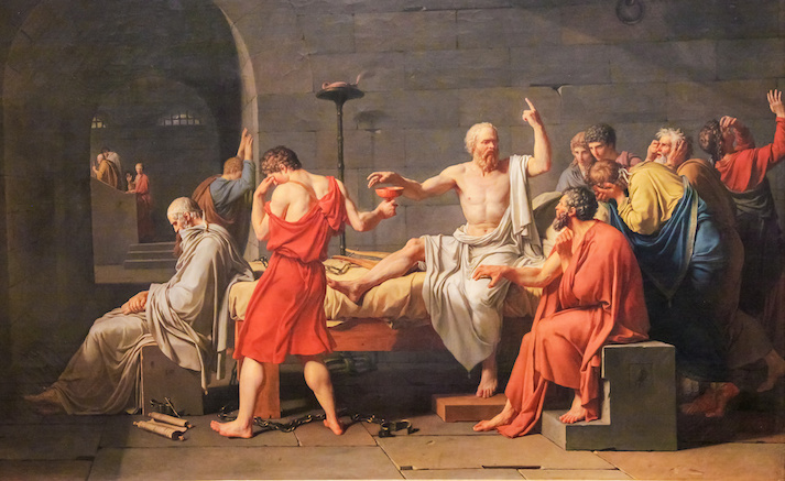 death of socrates painting