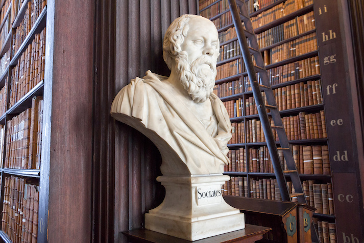 socrates library statue