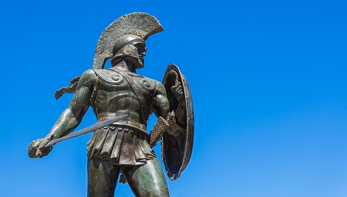 statue of a Spartan