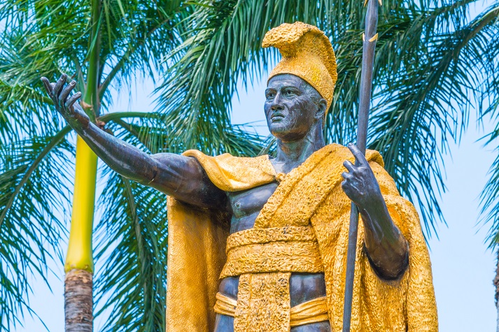 Honolulu statue of King Kamehameha