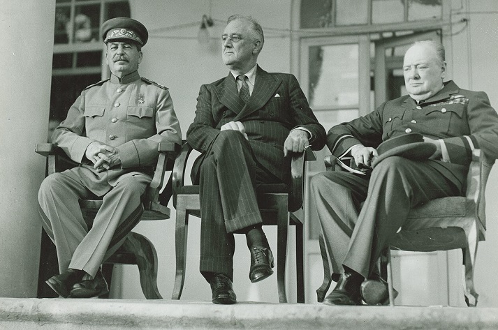 The Tehran Conference 1943 - Joseph Stalin, Franklin Roosevelt, and Winston Churchill
