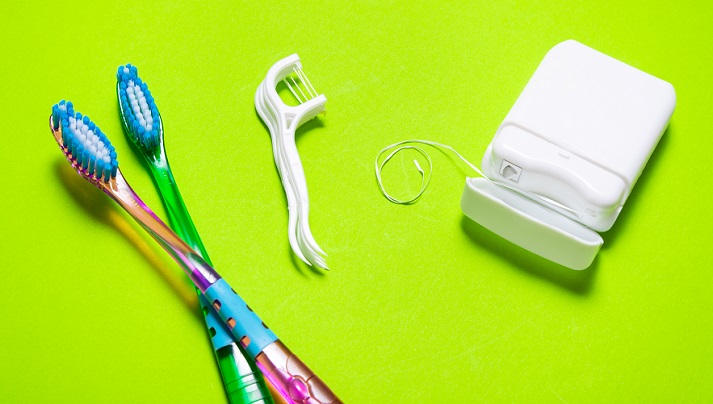 toothbrushes and floss