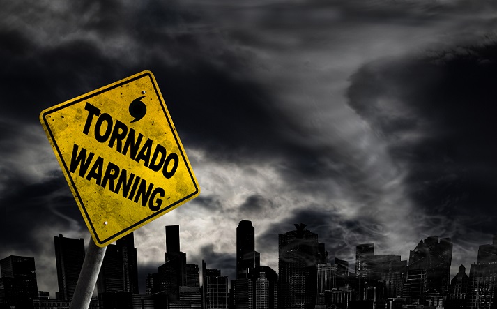 tornado warning sign