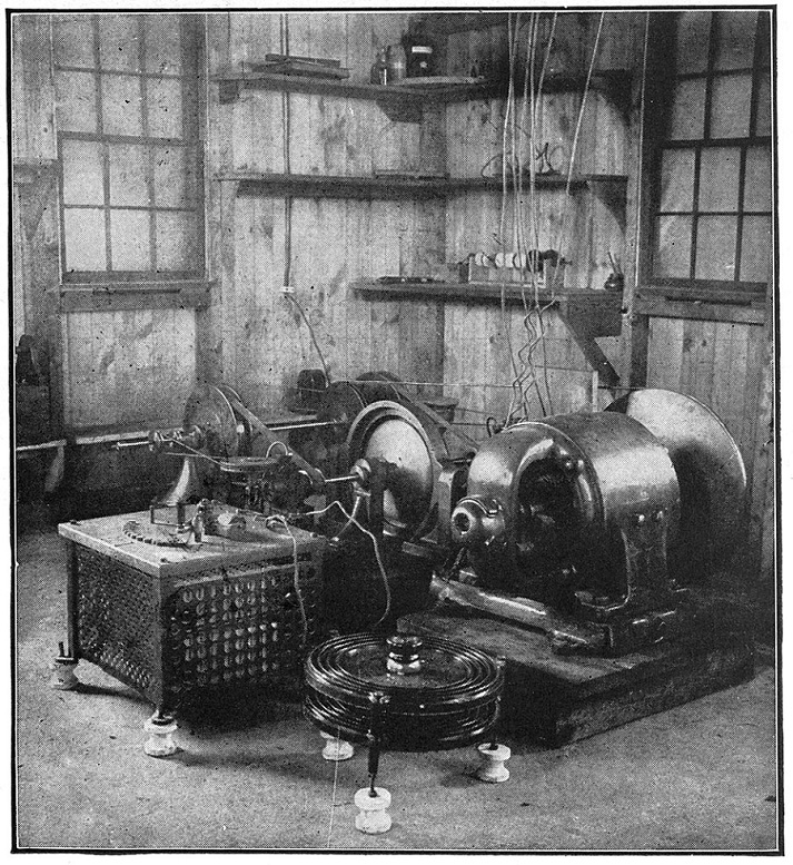 Fessenden alternator transmitter, 1907