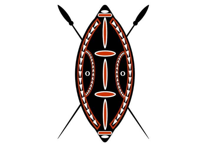 Zulu warrior shield